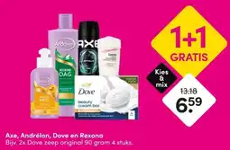 DA Axe, Andrélon, Dove en Rexona aanbieding