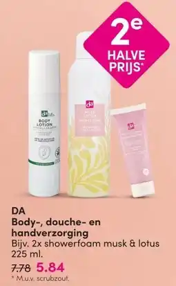 DA DA Body-, douche- en handverzorging aanbieding