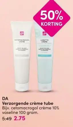 DA DAVerzorgende crème tube aanbieding