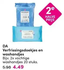 DA DA Verfrissingsdoekjes en washandjes aanbieding