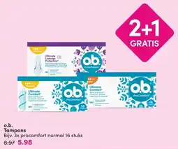 DA o.b. Tampons aanbieding