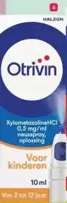 Etos Otrivin Xylometazoline HCI 0,5 mg/ml Kinder Neusspray aanbieding