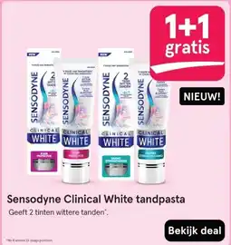 Etos Sensodyne Clinical White tandpasta aanbieding