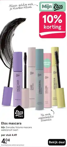 Etos Etos mascara aanbieding