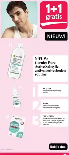 Etos NIEUW: Garnier Pure Active Salicylic anti-onzuiverheden routine aanbieding