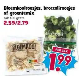 Boon`s Markt Bloemkoolroosjes, broccoliroosjes of groentemix aanbieding