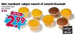 Boon`s Markt Mini roomboter cakejes naturel of naturel/chocolade aanbieding