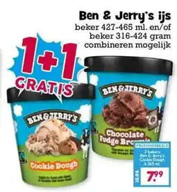 Boon`s Markt Ben & Jerry's ijs aanbieding