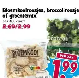 Boon`s Markt Bloemkoolroosjes, broccoliroosjes of groentemix aanbieding