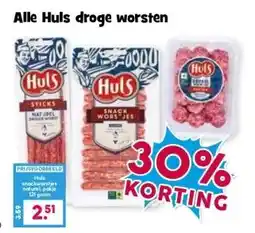 Boon`s Markt Alle Huls droge worsten aanbieding