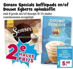 Boon`s Markt Senseo Specials koffiepads en/of Douwe Egberts oploskoffie aanbieding