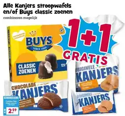 Boon`s Markt Alle Kanjers stroopwafels en/of Buys classic zoenen aanbieding