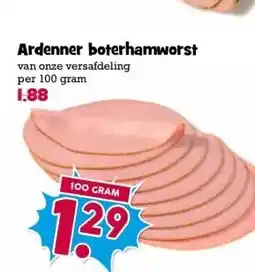 Boon`s Markt Ardenner boterhamworst aanbieding