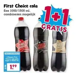 Boon`s Markt First Choice cola aanbieding