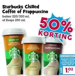 Boon`s Markt Starbucks Chilled Coffee of Frappuccino aanbieding