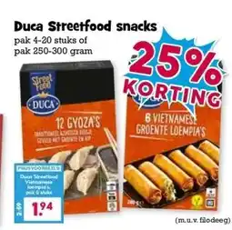 Boon`s Markt Duca Streetfood snacks aanbieding