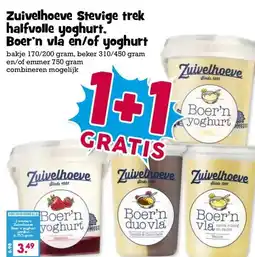 Boon`s Markt Zuivelhoeve Stevige trek halfvolle yoghurt, Boer'n vla en/of yoghurt aanbieding