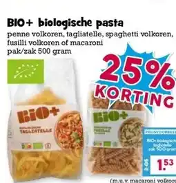 Boon`s Markt BIO+ biologische pasta aanbieding