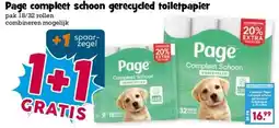 Boon`s Markt Page compleet schoon gerecycled toiletpapier aanbieding
