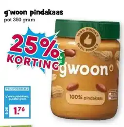 Boon`s Markt g'woon pindakaas aanbieding
