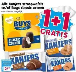 Boon`s Markt Alle Kanjers stroopwafels en/of Buys classic zoenen aanbieding