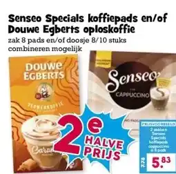Boon`s Markt Senseo Specials koffiepads en/of Douwe Egberts oploskoffie aanbieding