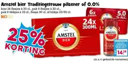 Boon`s Markt Amstel bier Traditiegetrouw pilsener of 0.0% aanbieding