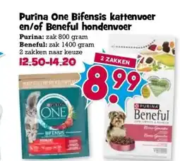 Boon`s Markt Purina One Bifensis kattenvoer en/of Beneful hondenvoer aanbieding