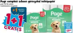 Boon`s Markt Page compleet schoon gerecycled toiletpapier aanbieding
