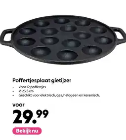 AllesZ Poffertjesplaat gietijzer aanbieding