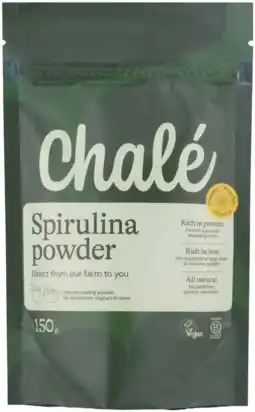 De Online Drogist Chalé Spirulina Powder aanbieding