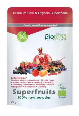 De Online Drogist Biotona Superfruits Raw Powder Bio aanbieding