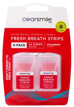 De Online Drogist ClearSmile Fresh Breath Strips Strawberry aanbieding