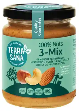 De Online Drogist TerraSana Gemengde Notenpasta 3-Mix aanbieding