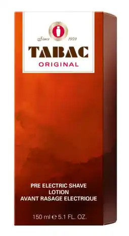 De Online Drogist Tabac Pre Electric Shave Lotion aanbieding