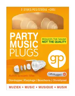 De Online Drogist Get Plugged Party Music Plugs aanbieding