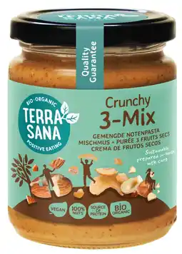De Online Drogist TerraSana Gemengde Notenpasta Crunchy 3-Mix aanbieding