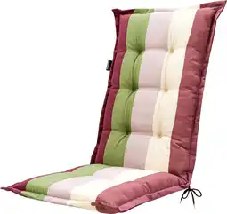 Intratuin Madison tuinkussen hoge rug Vivero rood 123 x 50 cm aanbieding