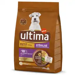 Zooplus 1,35kg Ultima Dog Mini Sterilized Kip​​​​​​ droogvoer voor honden aanbieding