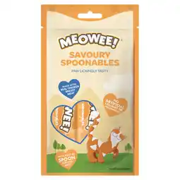 Zooplus 2 + 1 gratis Meowee Spoonables kattensnacks 56 g of 112 g aanbieding
