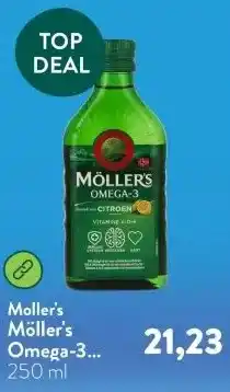 Holland & Barrett Möller's Omega-3 Levertraan Citroen aanbieding