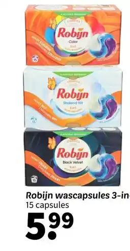 Wibra Robijn wascapsules aanbieding