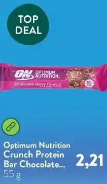 Holland & Barrett Crunch Protein Bar Chocolate Berry - 55g aanbieding