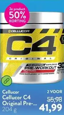 Holland & Barrett Cellucor C4 Original Pre-Workout Fruit Punch - 204g aanbieding