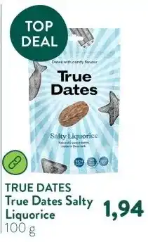 Holland & Barrett True Dates Salty Liquorice aanbieding