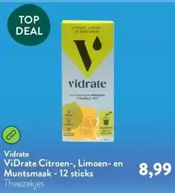 Holland & Barrett ViDrate Citroen-, Limoen- en Muntsmaak - 12 sticks aanbieding
