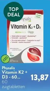 Holland & Barrett Vitamin K2 + D3 - 60 smelttabletten aanbieding