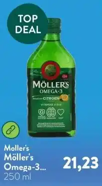 Holland & Barrett Möller's Omega-3 Levertraan Citroen aanbieding