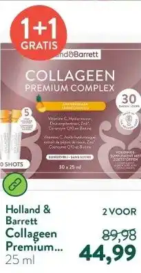 Holland & Barrett Collageen Premium Complex Ananassmaak - 30 shots aanbieding