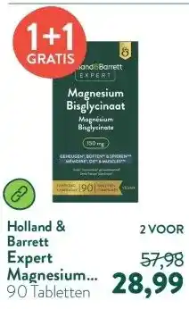 Holland & Barrett Expert Magnesium Bisglycinaat 150mg aanbieding